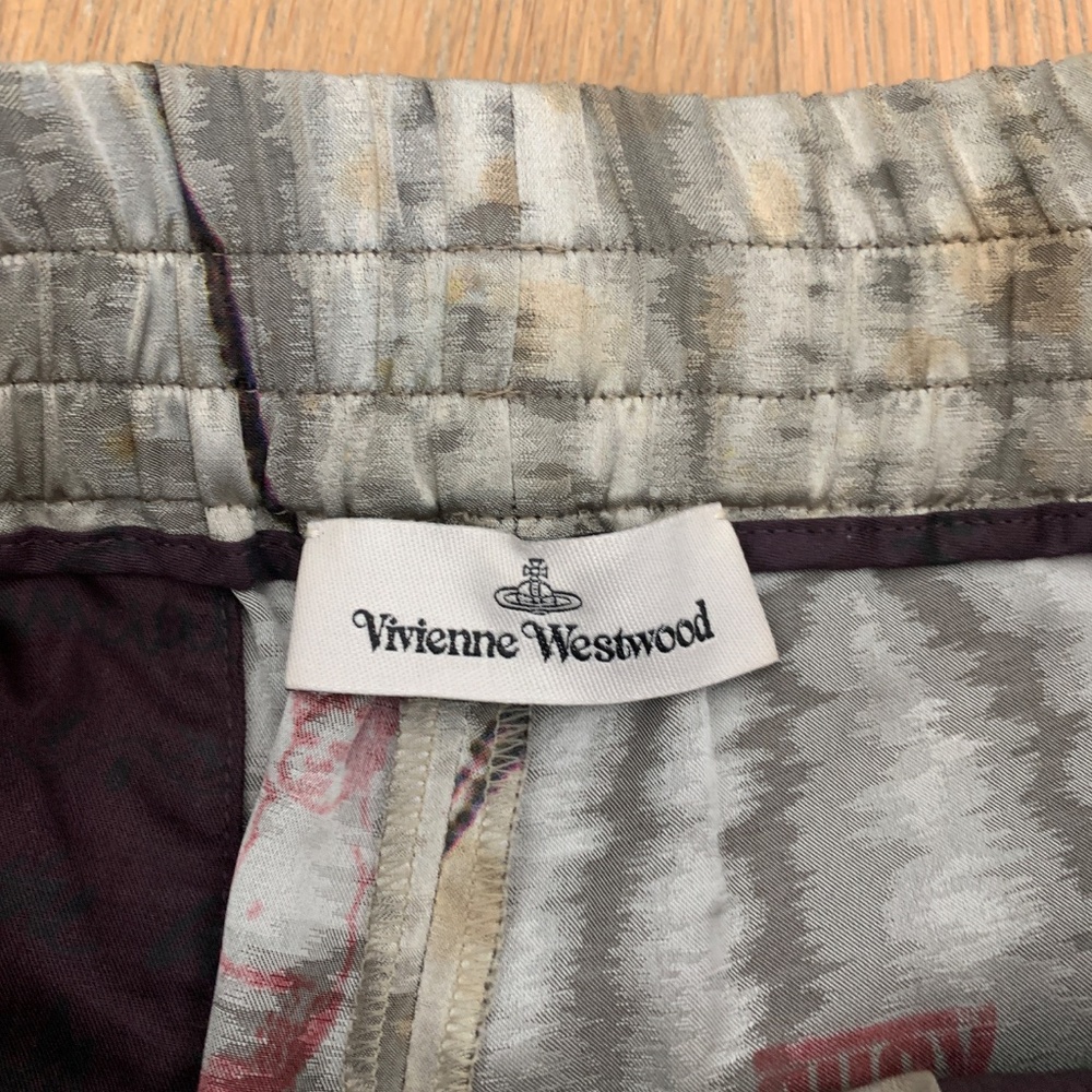 Vivienne Westwood Brand New 2019 Brand New Silk Chinese Pants - Insane Print - Picture 11 of 14